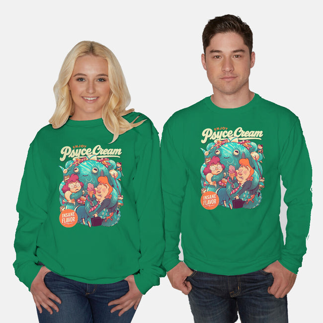 Psyce Cream-Unisex-Crew Neck-Sweatshirt-Bruno Mota
