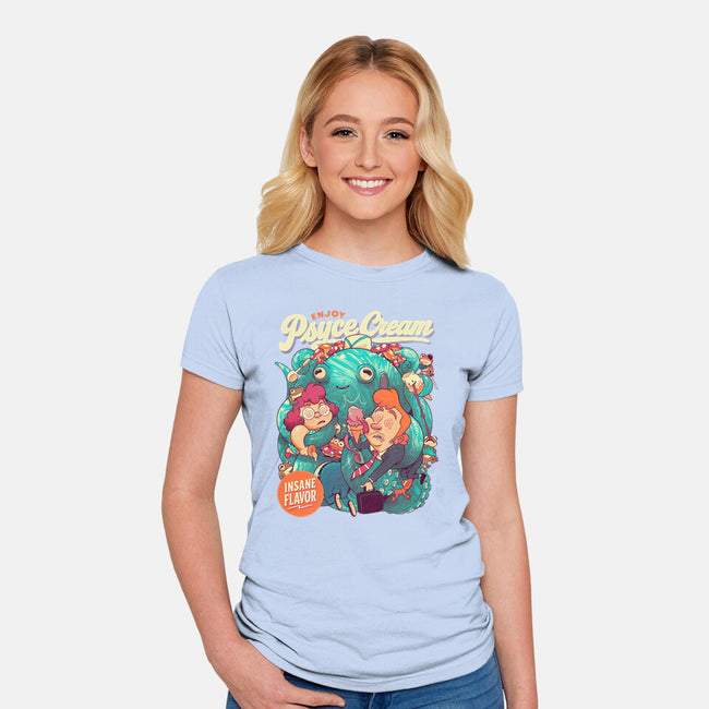 Psyce Cream-Womens-Fitted-Tee-Bruno Mota