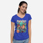 Psyce Cream-Womens-V-Neck-Tee-Bruno Mota
