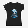 Dragon Friendship-Womens-V-Neck-Tee-Vallina84