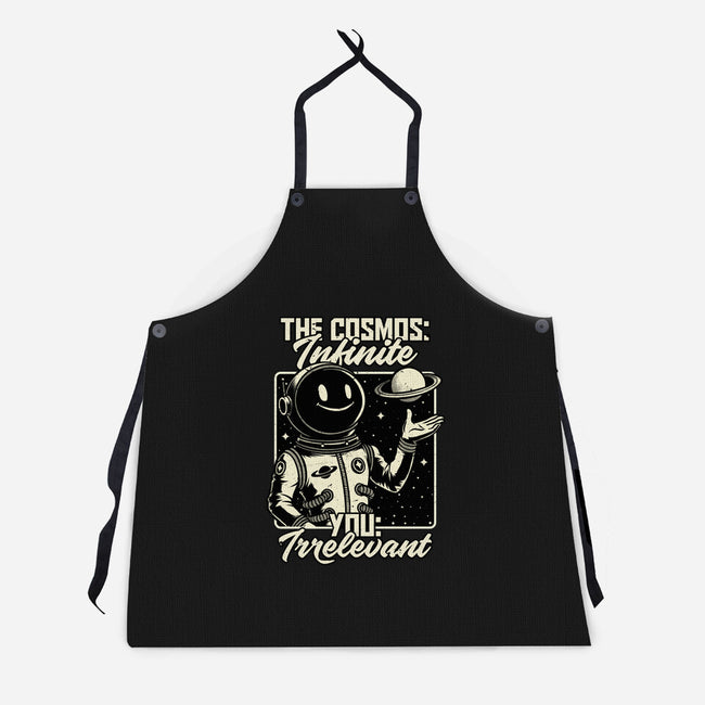 Irrelevant Sassy Astronaut-Unisex-Kitchen-Apron-Studio Mootant