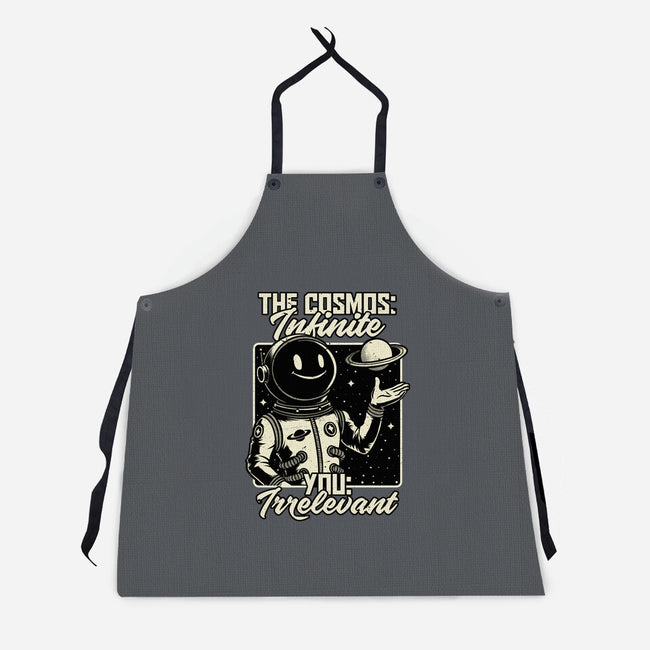 Irrelevant Sassy Astronaut-Unisex-Kitchen-Apron-Studio Mootant