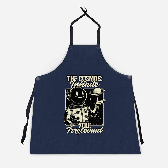 Irrelevant Sassy Astronaut-Unisex-Kitchen-Apron-Studio Mootant