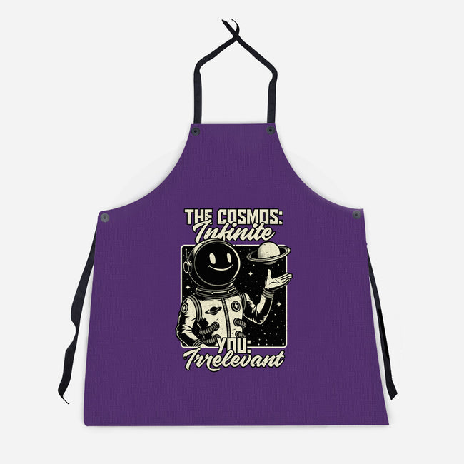 Irrelevant Sassy Astronaut-Unisex-Kitchen-Apron-Studio Mootant