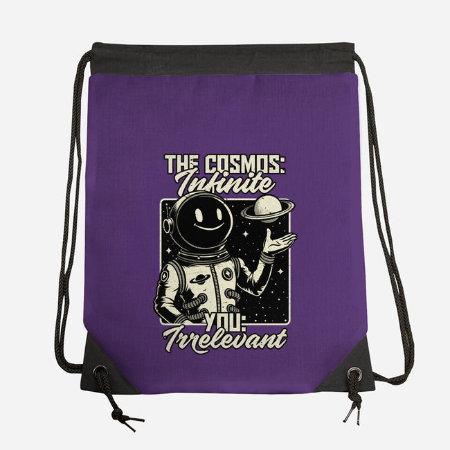 Irrelevant Sassy Astronaut-None-Drawstring-Bag-Studio Mootant
