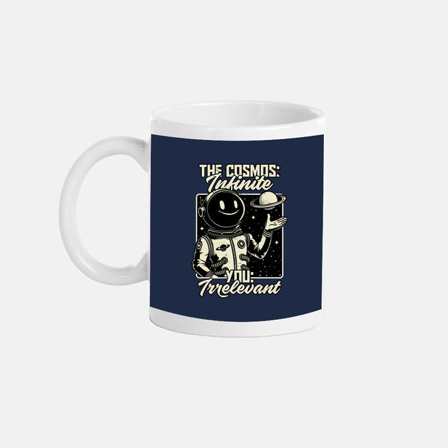 Irrelevant Sassy Astronaut-None-Mug-Drinkware-Studio Mootant