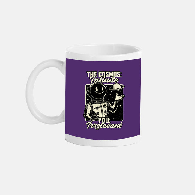 Irrelevant Sassy Astronaut-None-Mug-Drinkware-Studio Mootant