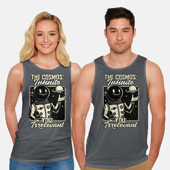 Irrelevant Sassy Astronaut-Unisex-Basic-Tank-Studio Mootant