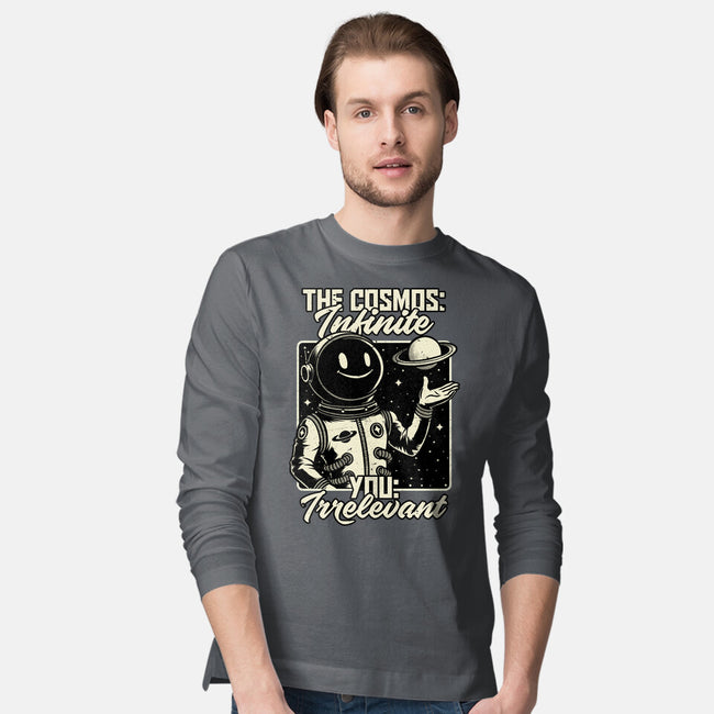 Irrelevant Sassy Astronaut-Mens-Long Sleeved-Tee-Studio Mootant