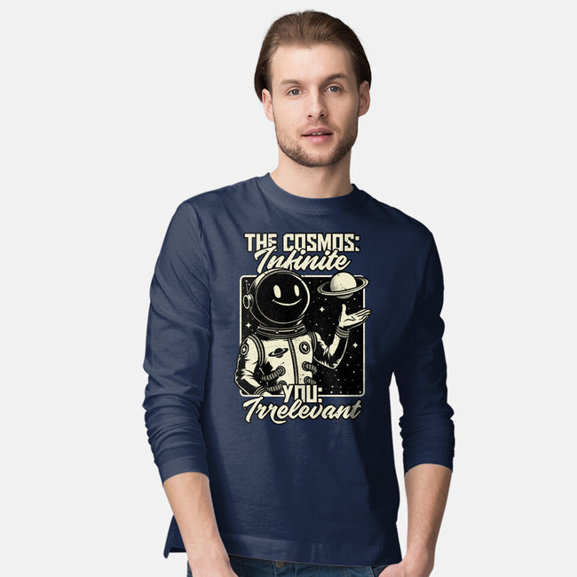 Irrelevant Sassy Astronaut-Mens-Long Sleeved-Tee-Studio Mootant