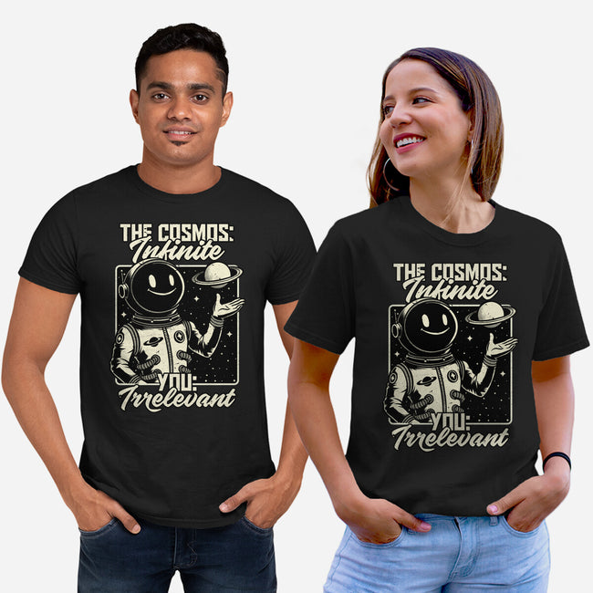 Irrelevant Sassy Astronaut-Unisex-Basic-Tee-Studio Mootant
