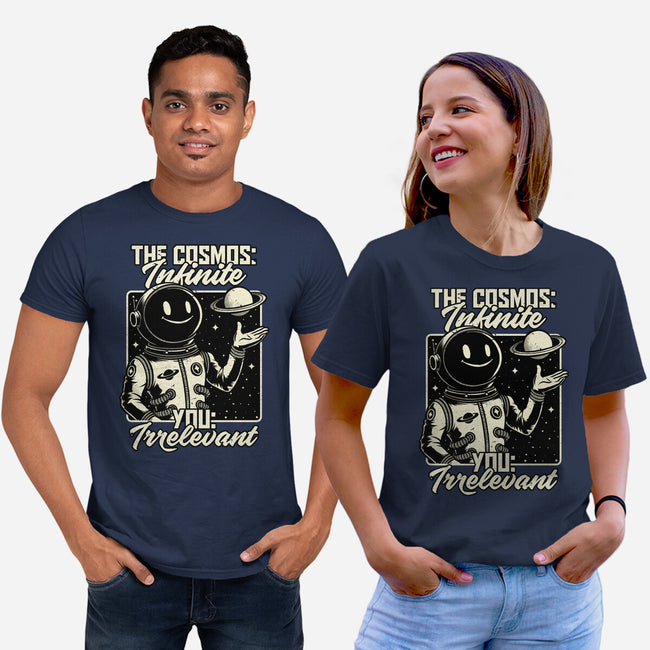 Irrelevant Sassy Astronaut-Unisex-Basic-Tee-Studio Mootant