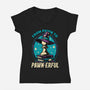 Wizard Pawn-Womens-V-Neck-Tee-Studio Mootant