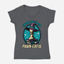 Wizard Pawn-Womens-V-Neck-Tee-Studio Mootant