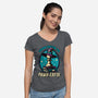 Wizard Pawn-Womens-V-Neck-Tee-Studio Mootant