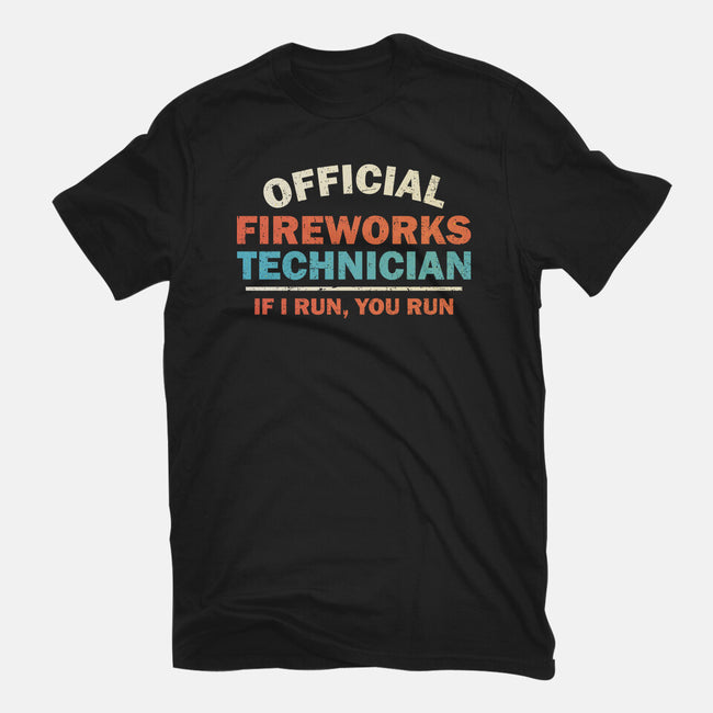 Official Fireworks Technician-Mens-Basic-Tee-kg07
