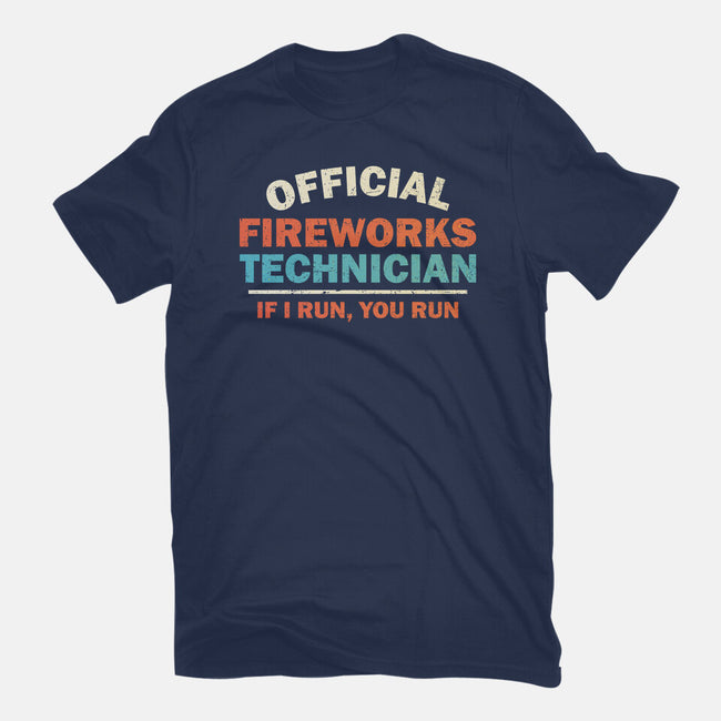 Official Fireworks Technician-Mens-Basic-Tee-kg07