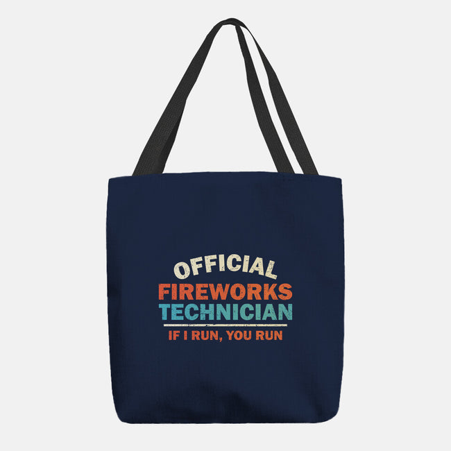 Official Fireworks Technician-None-Basic Tote-Bag-kg07