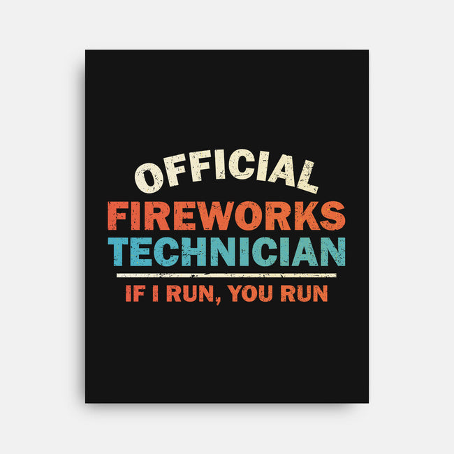 Official Fireworks Technician-None-Stretched-Canvas-kg07