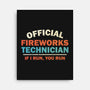 Official Fireworks Technician-None-Stretched-Canvas-kg07