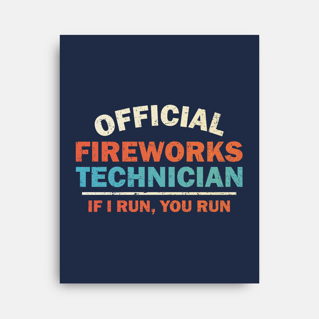 Official Fireworks Technician-None-Stretched-Canvas-kg07
