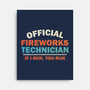 Official Fireworks Technician-None-Stretched-Canvas-kg07