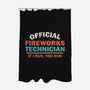 Official Fireworks Technician-None-Polyester-Shower Curtain-kg07