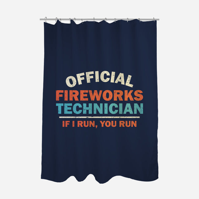 Official Fireworks Technician-None-Polyester-Shower Curtain-kg07