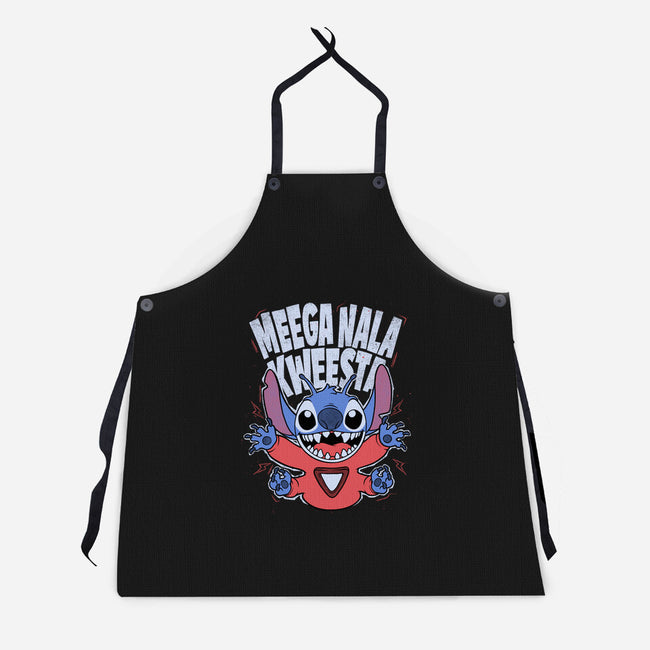 Bad Word Alien-Unisex-Kitchen-Apron-Studio Mootant