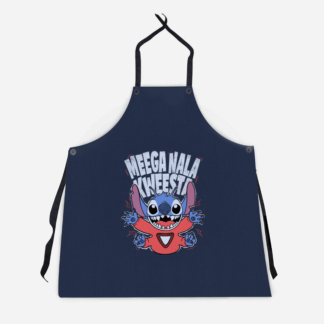 Bad Word Alien-Unisex-Kitchen-Apron-Studio Mootant