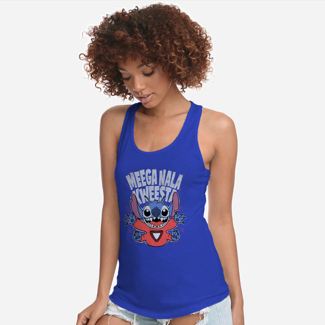 Bad Word Alien-Womens-Racerback-Tank-Studio Mootant