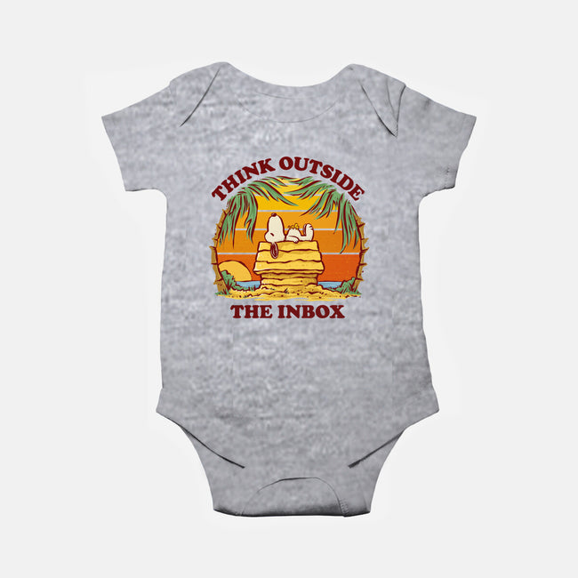 Think Outside The Inbox-Baby-Basic-Onesie-kg07