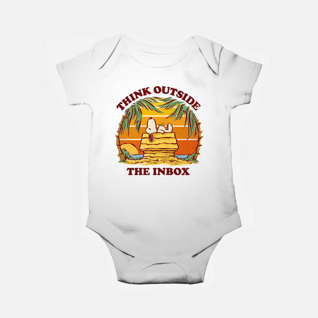 Think Outside The Inbox-Baby-Basic-Onesie-kg07