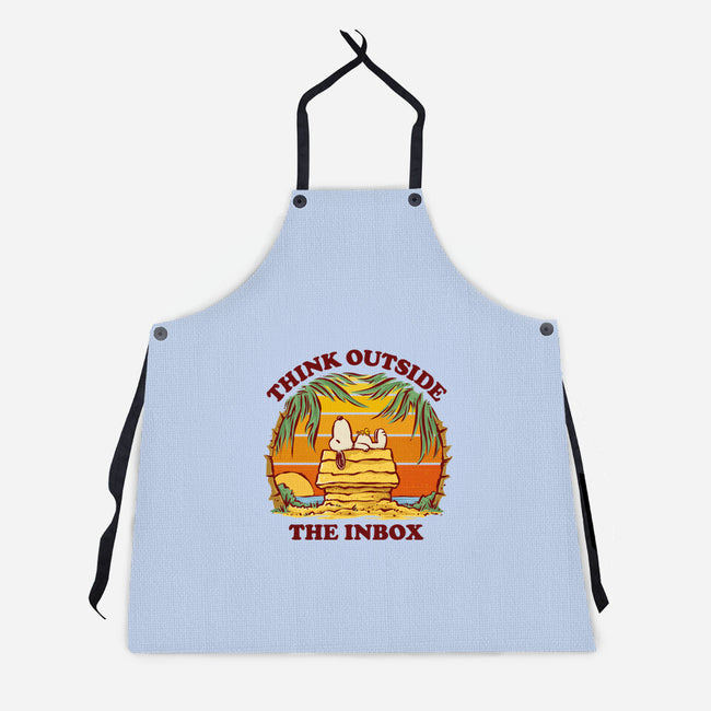 Think Outside The Inbox-Unisex-Kitchen-Apron-kg07