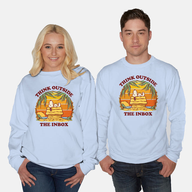 Think Outside The Inbox-Unisex-Crew Neck-Sweatshirt-kg07