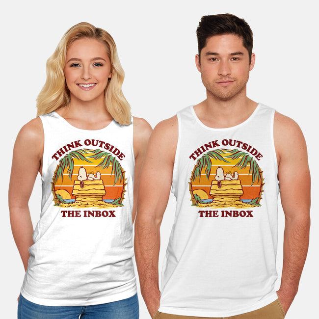 Think Outside The Inbox-Unisex-Basic-Tank-kg07
