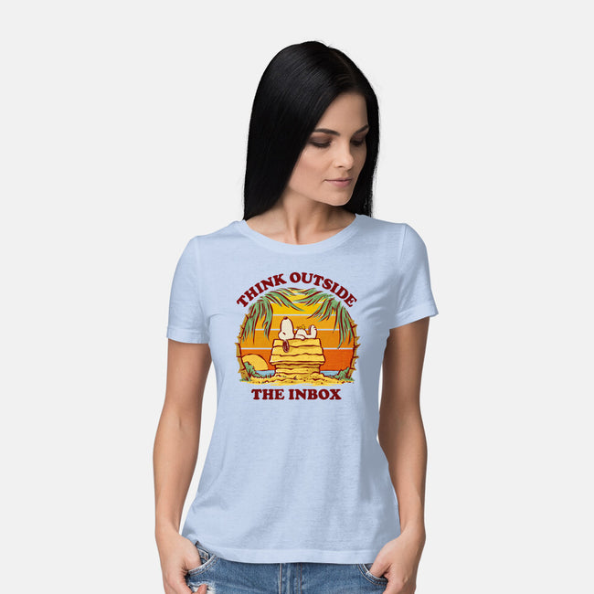 Think Outside The Inbox-Womens-Basic-Tee-kg07