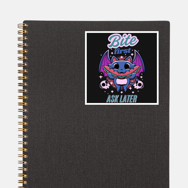 Bite First-None-Glossy-Sticker-FunkVampire