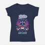 Bite First-Womens-V-Neck-Tee-FunkVampire