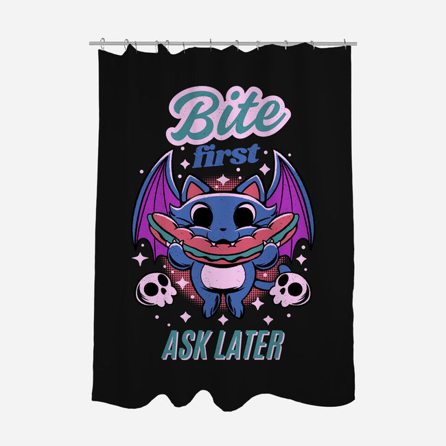 Bite First-None-Polyester-Shower Curtain-FunkVampire