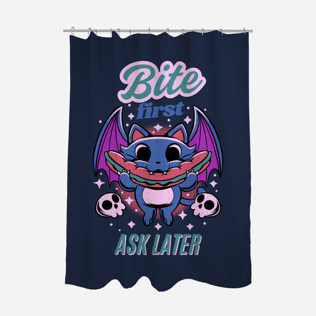 Bite First-None-Polyester-Shower Curtain-FunkVampire