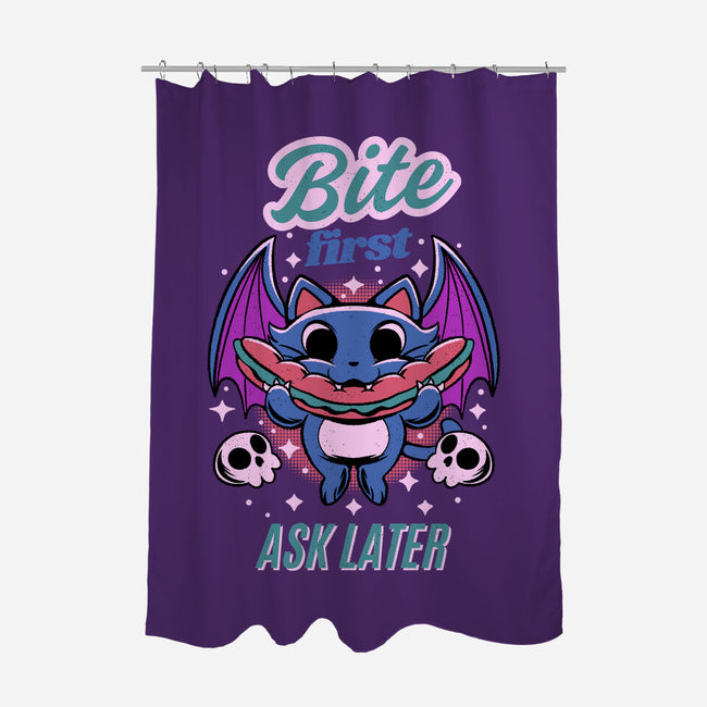 Bite First-None-Polyester-Shower Curtain-FunkVampire