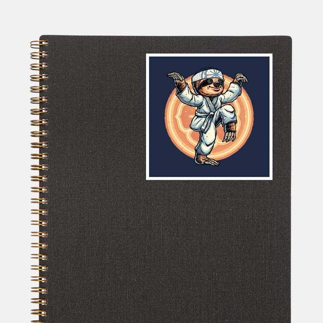 The Legend Of Karate Sloth-None-Glossy-Sticker-glitchygorilla