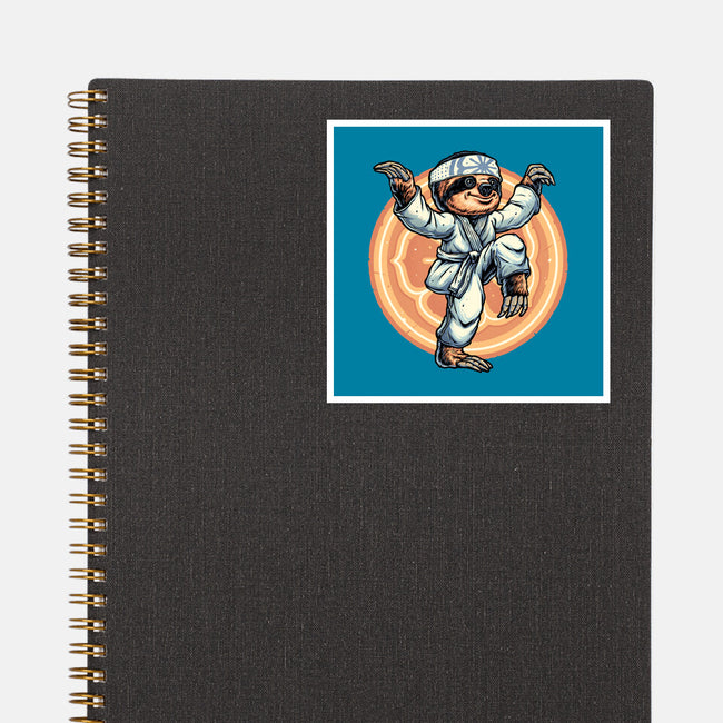 The Legend Of Karate Sloth-None-Glossy-Sticker-glitchygorilla