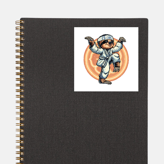 The Legend Of Karate Sloth-None-Glossy-Sticker-glitchygorilla