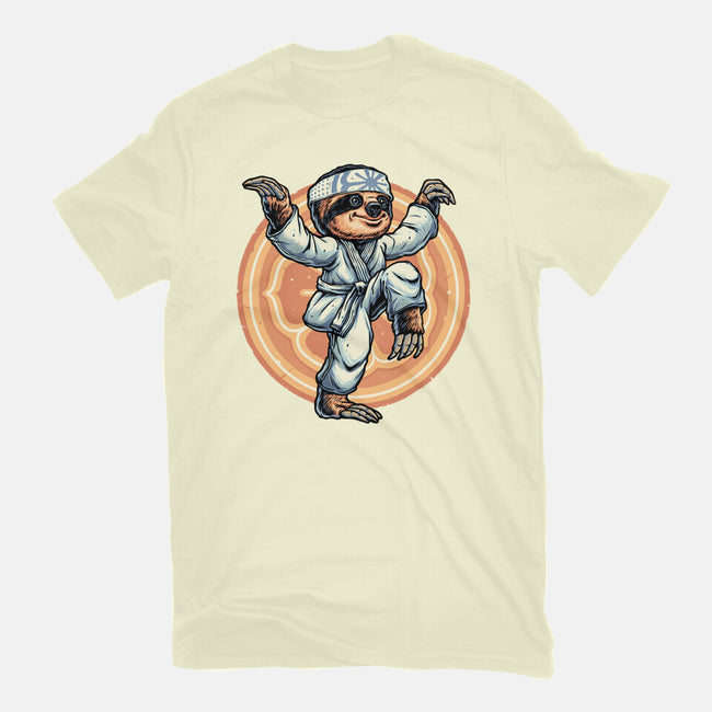 The Legend Of Karate Sloth-Mens-Basic-Tee-glitchygorilla