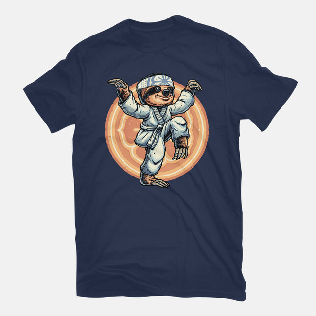 The Legend Of Karate Sloth-Womens-Fitted-Tee-glitchygorilla