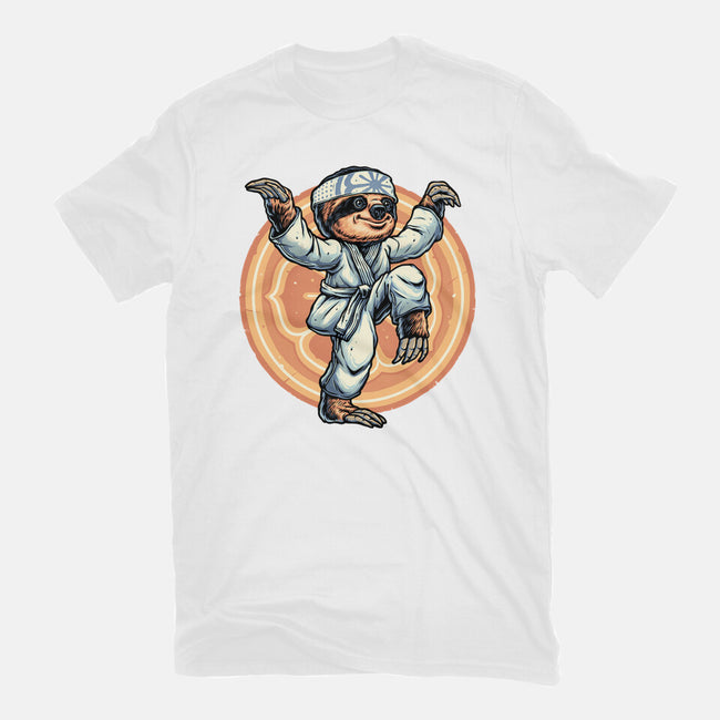 The Legend Of Karate Sloth-Mens-Heavyweight-Tee-glitchygorilla