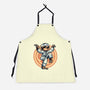 The Legend Of Karate Sloth-Unisex-Kitchen-Apron-glitchygorilla