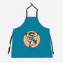 The Legend Of Karate Sloth-Unisex-Kitchen-Apron-glitchygorilla